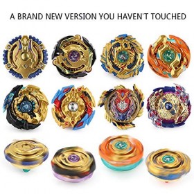 WWSUNNY Beyblade Toupies,Toupie Burst Turbo avec Lanceurs, Gyro Pocket Box Pro-Cadeaux pour Enfant Non-Stop Battle Deluxe Has