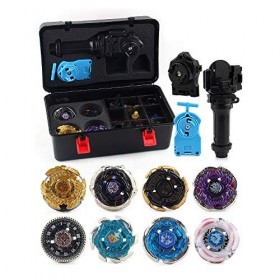 Cool Belle Beyblade Toupies,Toupie Burst Turbo avec Lanceurs, Gyro Pocket Box Pro-Cadeaux pour Enfant Non-Stop Battle Deluxe 