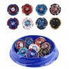 XASYGF Beyblade Toupies,Toupie Burst Turbo avec Lanceurs, Gyro Pocket Box Pro-Cadeaux pour Enfant Non-Stop Battle Deluxe Hasb