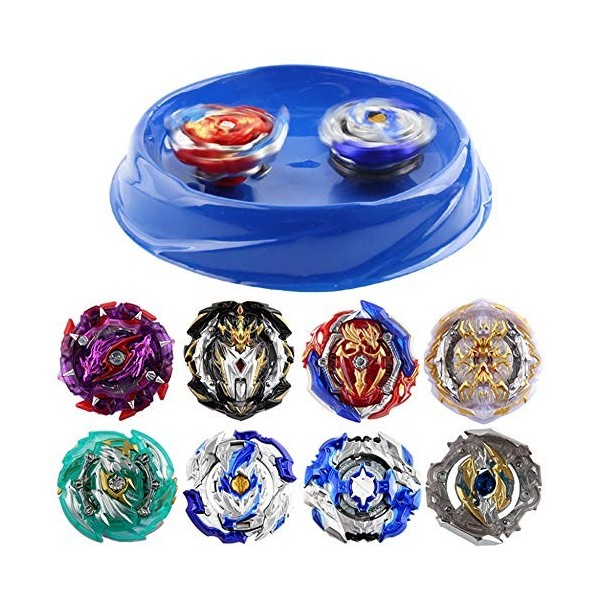 Cool Belle Beyblade Toupies,Toupie Burst Turbo avec Lanceurs, Gyro Pocket Box Pro-Cadeaux pour Enfant Non-Stop Battle Deluxe 