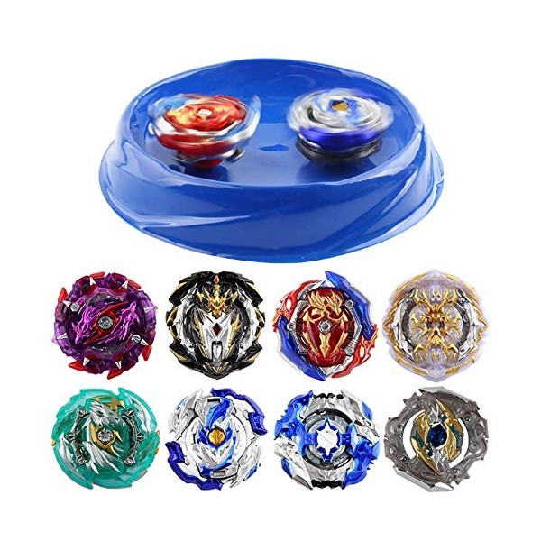 Toupie Classique En Métal Avec Lanceur - Diamètre 18,5 Cm, Hauteur 21 Cm - Jeu Traditionnel Pour Enfants