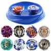 Cool Belle Beyblade Toupies,Toupie Burst Turbo avec Lanceurs, Gyro Pocket Box Pro-Cadeaux pour Enfant Non-Stop Battle Deluxe 