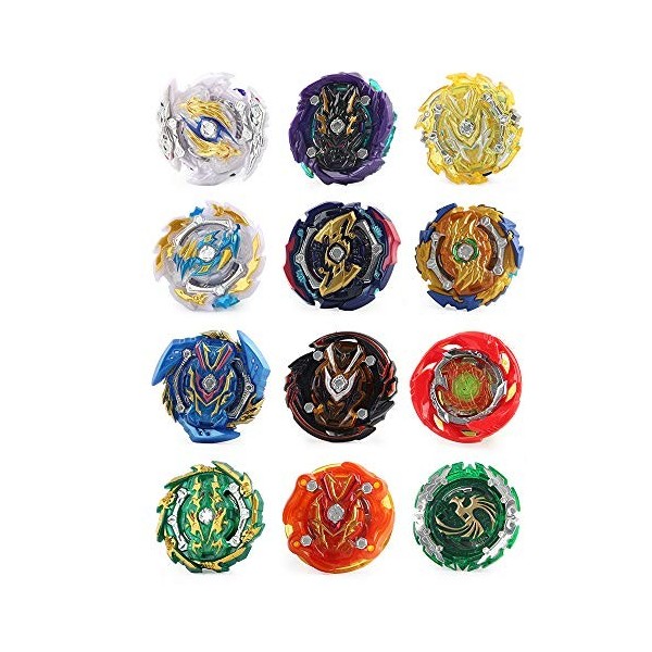 XASYGF Beyblade Toupies,Toupie Burst Turbo avec Lanceurs, Gyro Pocket Box Pro-Cadeaux pour Enfant Non-Stop Battle Deluxe Hasb