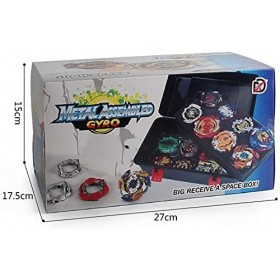 BEAUTTO 12 Pièces/Ensemble Battle Tops Case Toy Battle, Burst Launcher Battle, Metal Combat Fusion Gyro Game Toy Toupies dév