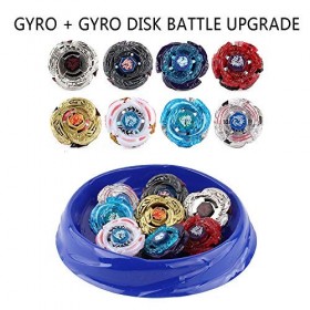 WWSUNNY Beyblade Toupies,Toupie Burst Turbo avec Lanceurs, Gyro Pocket Box Pro-Cadeaux pour Enfant Non-Stop Battle Deluxe Has