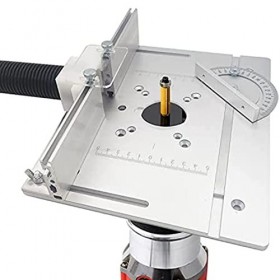 gudan Plaque DInsertion de Table de Toupie Tables de Toupie en Alliage DAluminium Plaque de Toupie en Bois de ClôTure de To