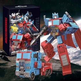 simyron Transforming Optimus Toys Prime Figurine, Déformation Voiture Robot Jouets,Figurine daction，Figurine Spin Changer Op