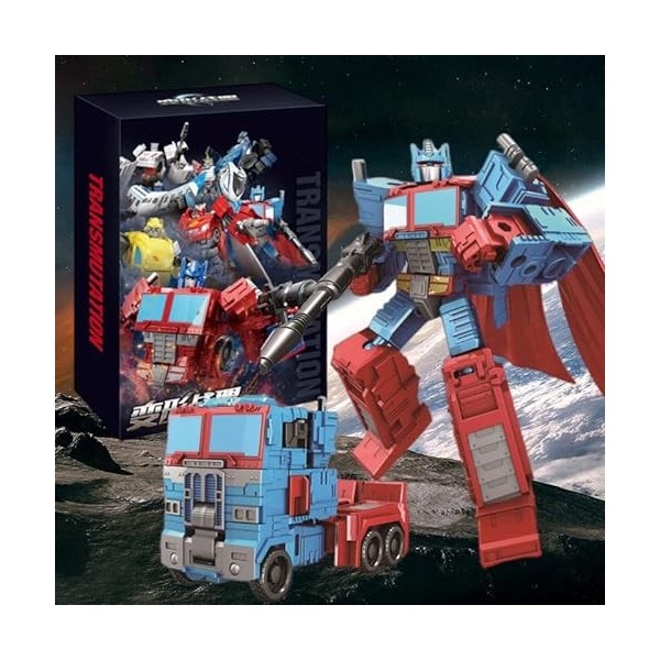 simyron Transforming Optimus Toys Prime Figurine, Déformation Voiture Robot Jouets,Figurine daction，Figurine Spin Changer Op