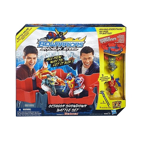 Hasbro All-in-One Octagon Showdown Battle Set with 2 Entrance Ramps by Beyblade