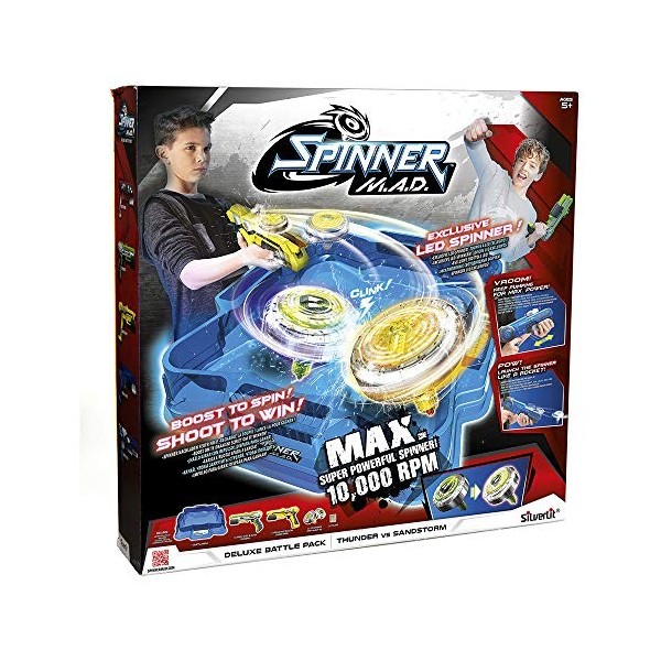 Rocco Giocattoli - Spinner Mad Arena Battle Pack Deluxe, 86331