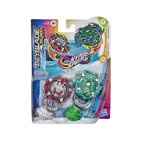 BEYBLADE Burst Rise Hypersphere Lot de 2 jeux de combat pour Kerbeus K5 et cyclops Behemoth C5 – 2 jouets de combat à rotatio