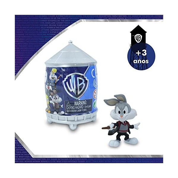 Famosa Capsules Magiques - Warner Bross 100 Anniversaire, Boîte Surprise avec 1 Mini Personnages de Looney Tunes, 12 Figurine