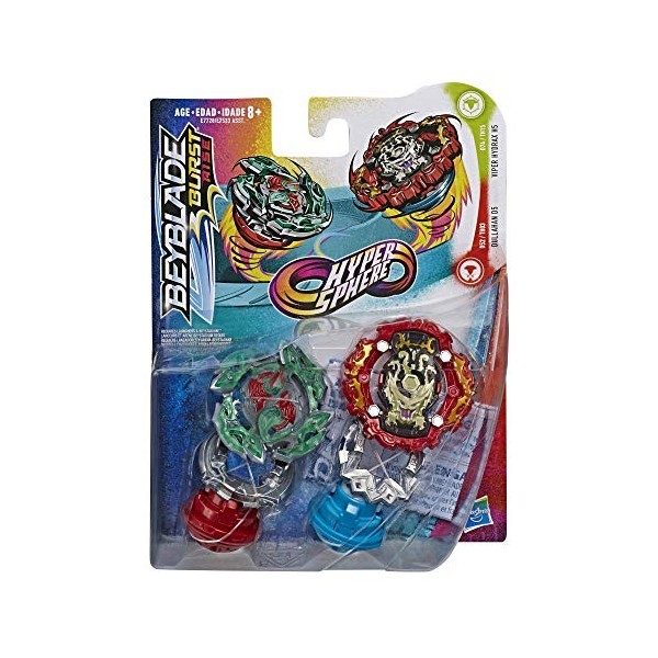 Hasbro Beyblade Burst Rise Hypersphere Dual Pack Viper Hydrax H5 and Dullahan D5