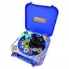 WWSUNNY Beyblade Toupies,Toupie Burst Turbo avec Lanceurs, Gyro Pocket Box Pro-Cadeaux pour Enfant Non-Stop Battle Deluxe Has