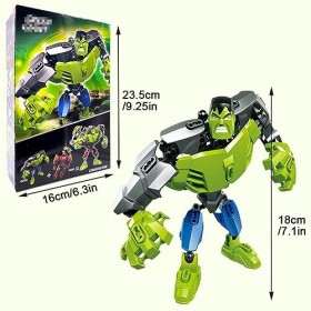 IQEPXTGO Hulk Blocs de Construction Jouets Marvel Hulk Robot Jeu de Action Figure Super-Héros Jouet de Construction Modèle Co