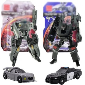 simyron Toys, 2 Pièces Jouets Voiture Robot Manuelle, Figurine, Déformation Voiture Robot Jouets, Figurine daction pour Les 