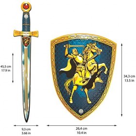 Liontouch - Épée et Bouclier de Chevalier | Set de Jeu dImitation en Mousse pour Enfants et Bambins avec Thème Chevalier Méd