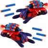 1 Set Gants de Lanceur Spiderman, Gant de Cosplay en Plastique pour Enfants, Lanceur de Héros, Spiderman Gant Lanceur de Toil