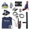 Lotvic Police Deguisement, Enfant Policier Costume, Ensemble de Costume de Police, Accessoire Halloween, Uniforme Soirée Habi