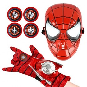 Masque de Super-héros, Masques pour enfants, Gant de Lanceur, Gants de lanceur Spiderman, Jouet de poignet, Jouet éducatif am