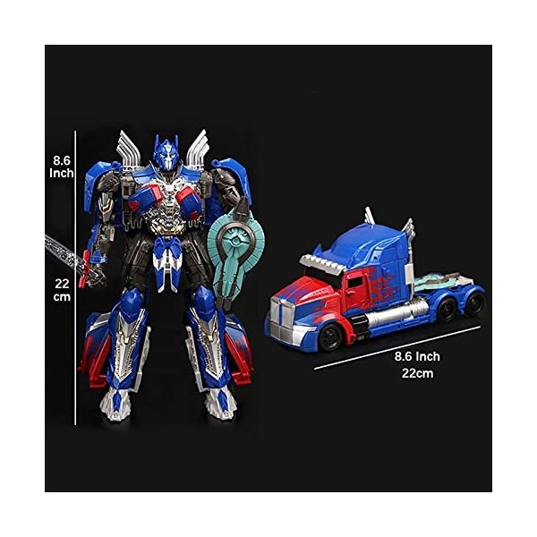 EXBOEE Transformers Toys Optimus Prime Leader Class Last Knight 8.5 inch Action Diagram