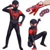 Costume de Spiderman pour enfant avec accessoires de cosplay Miles Morales,3 à 4 ans,Costume Spiderman,Tenue daraignée,Tenue