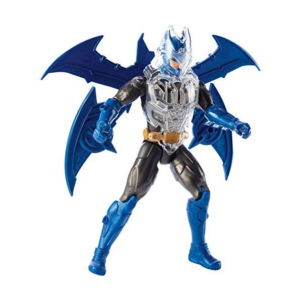 DC Batman figurine articulée Puissance de Combat 30 cm avec lumières et plus de 20 sons, ailes amovibles, GGV15