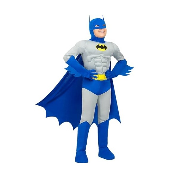 Funidelia | Déguisement Batman The Brave & Bold deluxe pour garçon Le Chevalier noir, Super héros - Déguisement pour Enfant, 