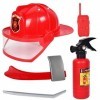 Toys de feu de feu Set mini mégaphone jouet extincteur costume costume pompier jeu jouet accessoires de jouets de pompier pou