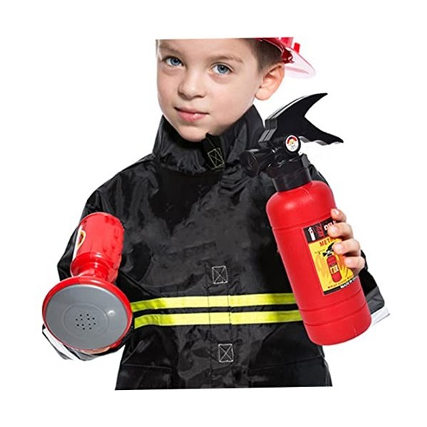 Toys de feu de feu Set mini mégaphone jouet extincteur costume costume pompier jeu jouet accessoires de jouets de pompier pou