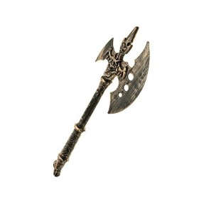 Chaks Hache Viking 15X43.5CM Or - Accessoire de déguisement - Cosplay pour Halloween - Thême s :
