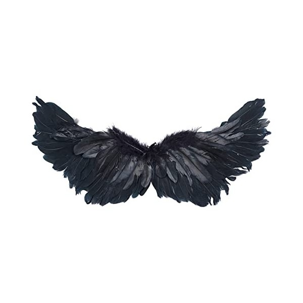 TSSOE Ailes dAnge Oiseau Diable Enfant Déguisement Ange Accessoires Fille Ailes de Fée Démon en Plumes pour Noël Carnaval Ha