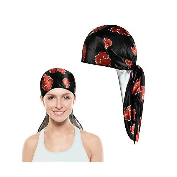 Aomig Bandana Pirate pour Adulte, Costume Capitaine Pirate Accessoire, 2PCS Costume de Capitaine Pirate de Turban de Pirate