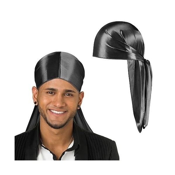 Aomig Bandana Pirate pour Adulte, Costume Capitaine Pirate Accessoire, 2PCS Costume de Capitaine Pirate de Turban de Pirate