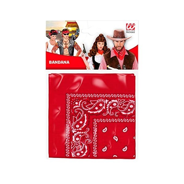 Widmann - Bandana, 55 x 55 cm, foulard, bandana, Fête à thème, Carnaval, Accessoires pour déguisements, Accessoires