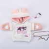 Generic Nouveau 1/6, 1/4, 1/3 BJD vêtements de poupée Mignon Chat Pull à Capuche Veste pour Grand 1/6, Yosd, 30 cm/45 cm/60 c