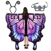 Rosixehird Papillon Adultes,Papillon et Couvre-Visage pour Adultes | Accessoire déguisement pour Femme fée Papillon