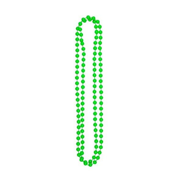 Collier de perles fluo pour fête des années 80 - Vert