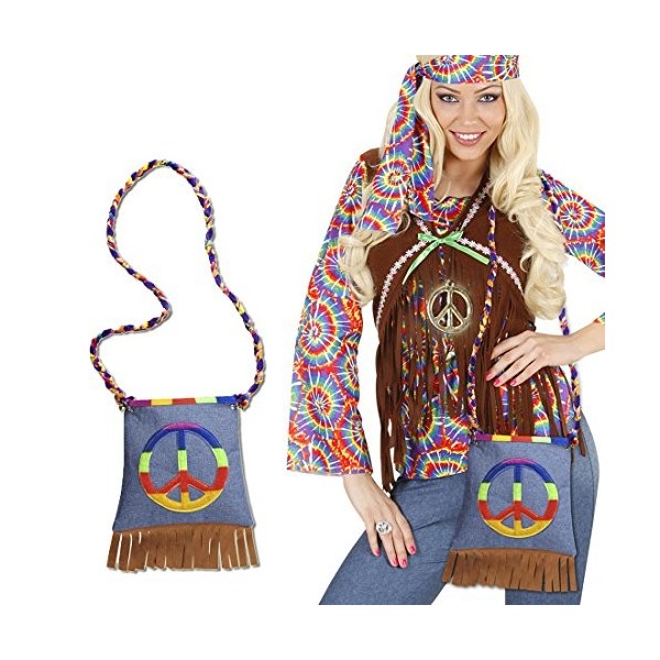 NET TOYS Déguisement Femme Hippie Flower Power déguisement Hippie