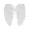 Alvivi Ailes dange Blanc Noir Ange Fée Démon Plume Costume De Déguisement Accessoire Parti Halloween Noël ou Carnaval 45 x 3