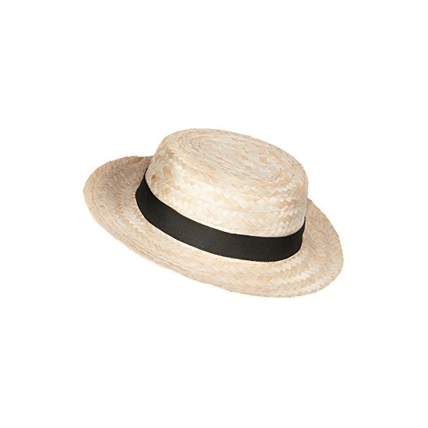 DEGUISE TOI - Chapeau canotier Adulte - Paille et Canotiers