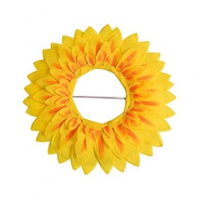 Lot de 3 coiffes de tournesol - Accessoire fantaisie pour enfants et adultes - 45 cm 1 pièce 