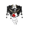 Fonowx Collier de style punk tour de cou accessoires de déguisement cadeaux dhalloween drôles collier pendentif dhalloween 