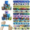 Pellinch Lot de 12 bracelets à cliquet pour enfants - Motif souris - Pour anniversaire denfant - Multicolore - Pour garçons 