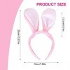 JITNGA 1 Pièce Pâques Peluche Oreilles De Lapin Bandeau Oreilles De Lapin pour Femmes Hommes Filles Enfants Adultes Fête Cosp