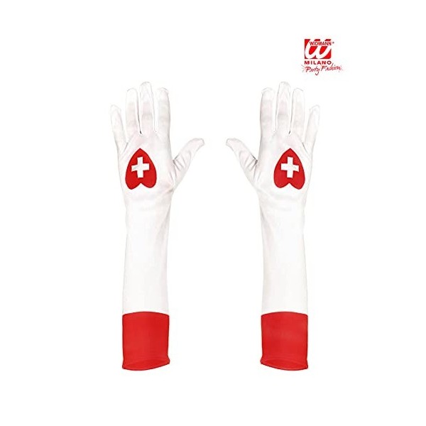 DEGUISE TOI - Gants longs blancs infirmière adulte - [Gants/Mitaines/Manchettes]