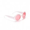 DEGUISE TOI - Lunettes rondes blanches plastique adulte - [Lunettes]