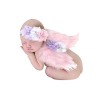 Surakey Tenues Costumes de Photographie Props Nouveau-né Bébé,Ailes dange avec Fleur Bandeau Set, Nouveau né Photographie Ac