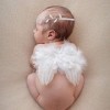 Bébé Photoshoot Costume accessoires de photographie nouveau-né, ailes dange bébé plume avec bandeau tenues, accessoires de p