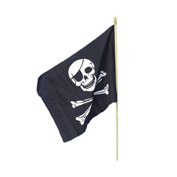 Smiffys Drapeau de pirate, 45x30cm / 18inx12in